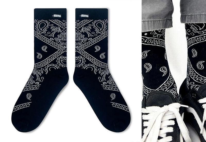 變形蟲-黑 厚襪款(2種尺寸) 